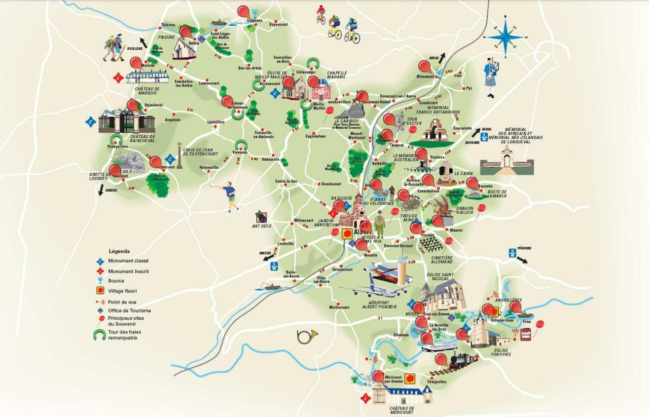 Maison 2Ch - 4 Pers En Picardie Parking Gratuit - By La Source D'Orfee Courcelette Luaran gambar